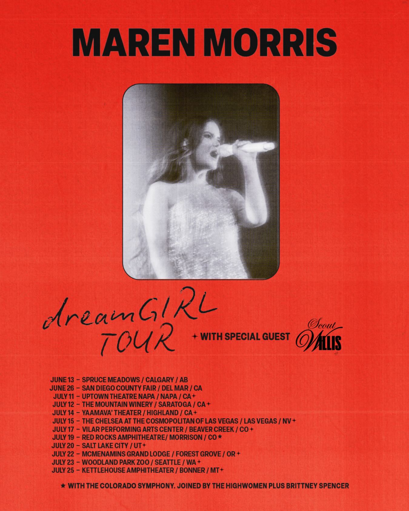 Maren Morris The Dreamsicle Tour Poster 2026